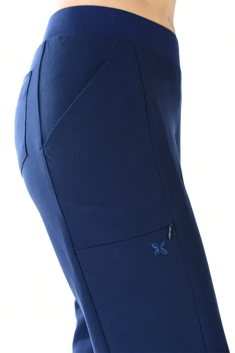 Scrubs medyczny: bluza z elastycznymi plecami + spodnie Pro-Flex, XF3-G, granatowy - 4