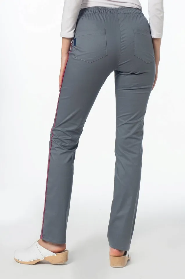 Komplet medyczny damski Soft Stretch (szary + róż) XE4-S2 - 6