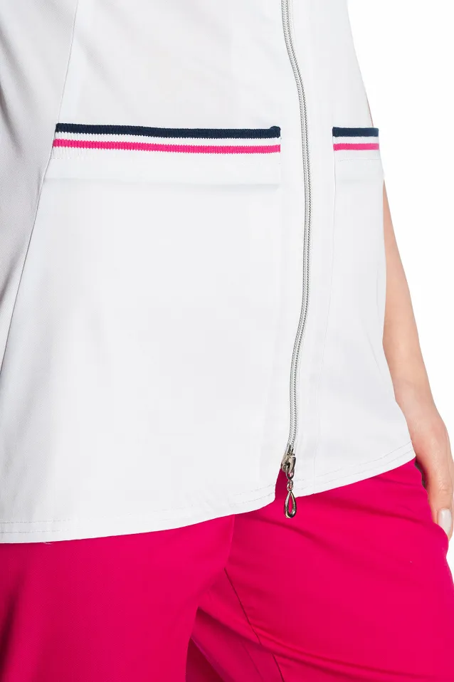 Żakiet medyczny damski Soft Stretch PREMIUM (biały) ZE5-B2 - 2
