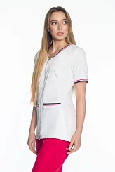 Żakiet medyczny damski Soft Stretch PREMIUM (biały) ZE5-B2