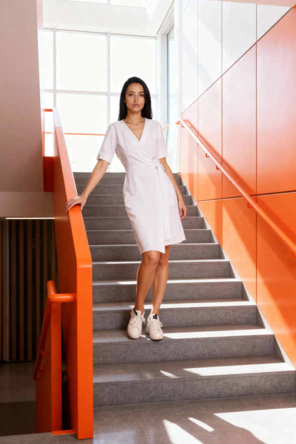 Sukienka medyczna wiązana Pro-Flex, SKF3-B