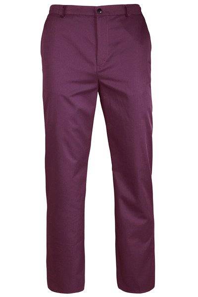 Spodnie medyczne męskie (kolor burgundowy, MS1-Bu)