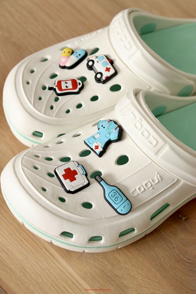 Przypinki/wpinki medyczne do Crocs (zestaw 6 sztuk) - 2