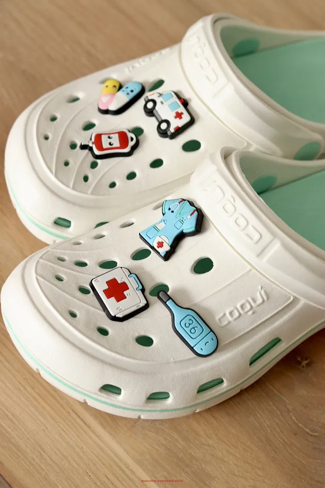 Przypinki/wpinki medyczne do Crocs I (zestaw 6 sztuk) - 2