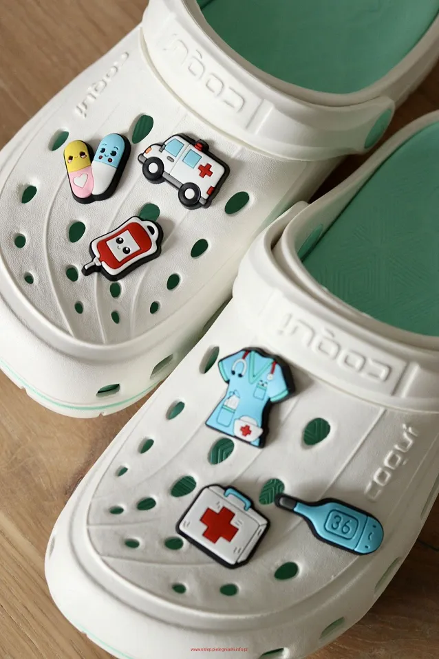Przypinki/wpinki medyczne do Crocs I (zestaw 6 sztuk) - 3