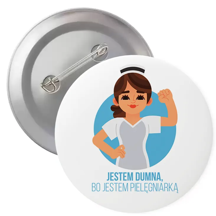 Przypinka - Jestem dumna, bo jestem pielęgniarką - 2