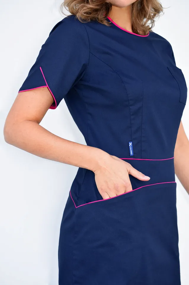 Sukienka medyczna Soft Stretch Premium SKE9 (5 kolorów) - 2