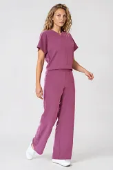 Komplet medyczny / Scrubs medyczny: Bluza cropped fit + spodnie z szeroką nogawką, XF4-DR