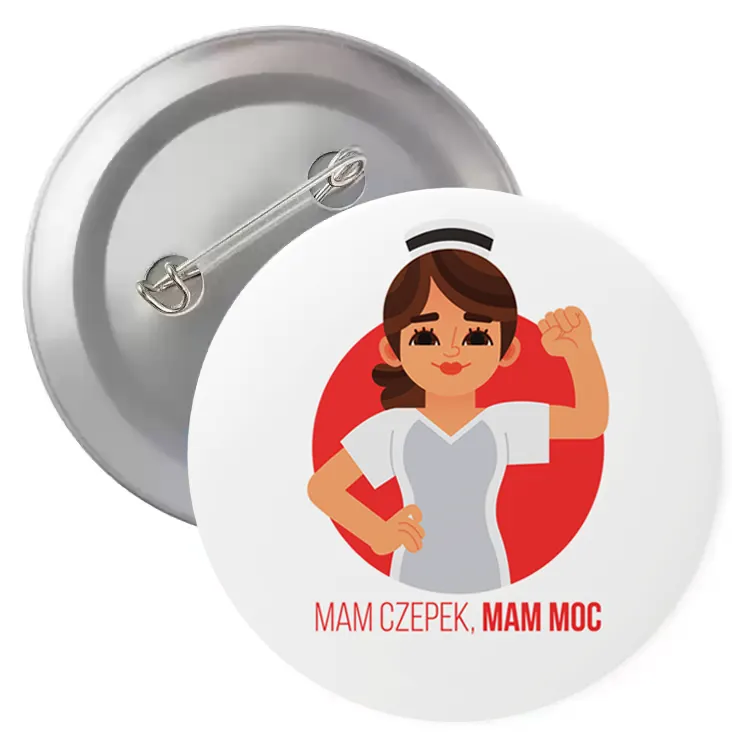 Przypinka - Mam czepek, mam moc - 2