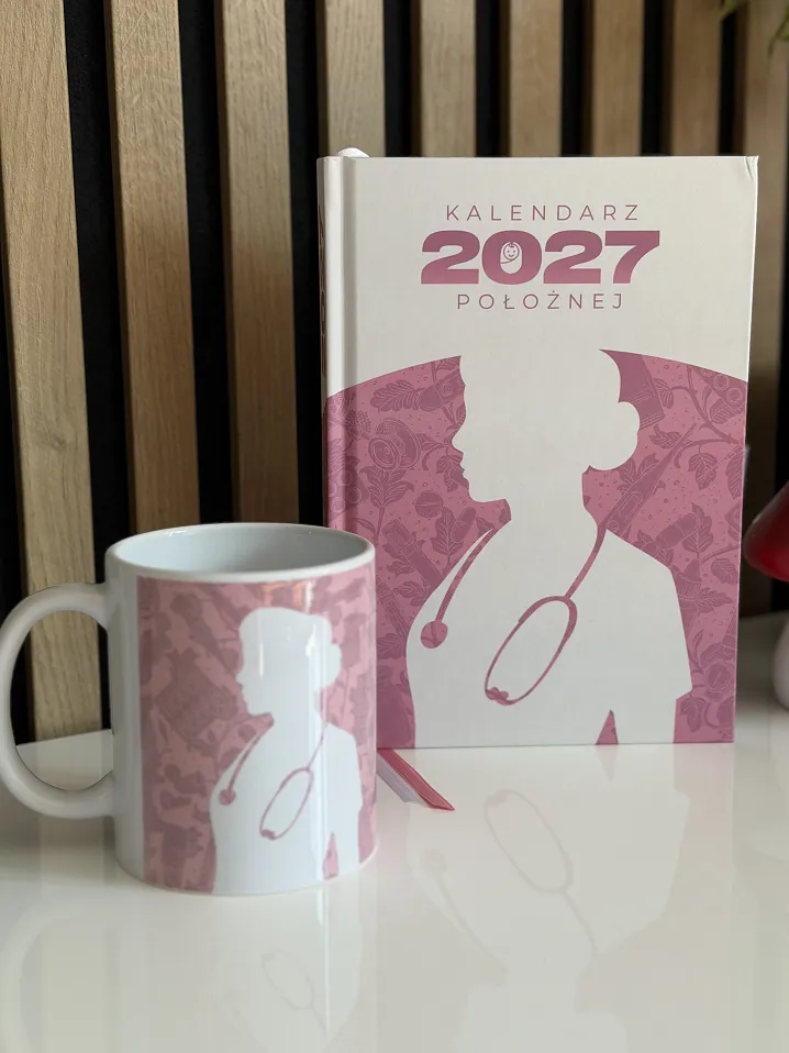 Zestaw: kalendarz na 2027 r. + kubek z medycznym nadrukiem - 3