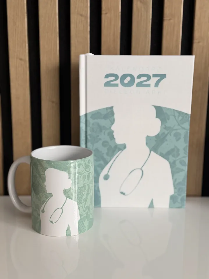 Zestaw: kalendarz na 2027 r. + kubek z medycznym nadrukiem - 9