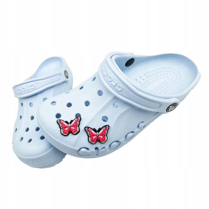 Przypinki/wpinki medyczne do Crocs kolorowe motylki 2 szt (różne kolory) - 6