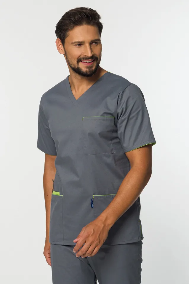 Bluza medyczna męska Soft Stretch PREMIUM (MBE4) 5 kolorów - 6