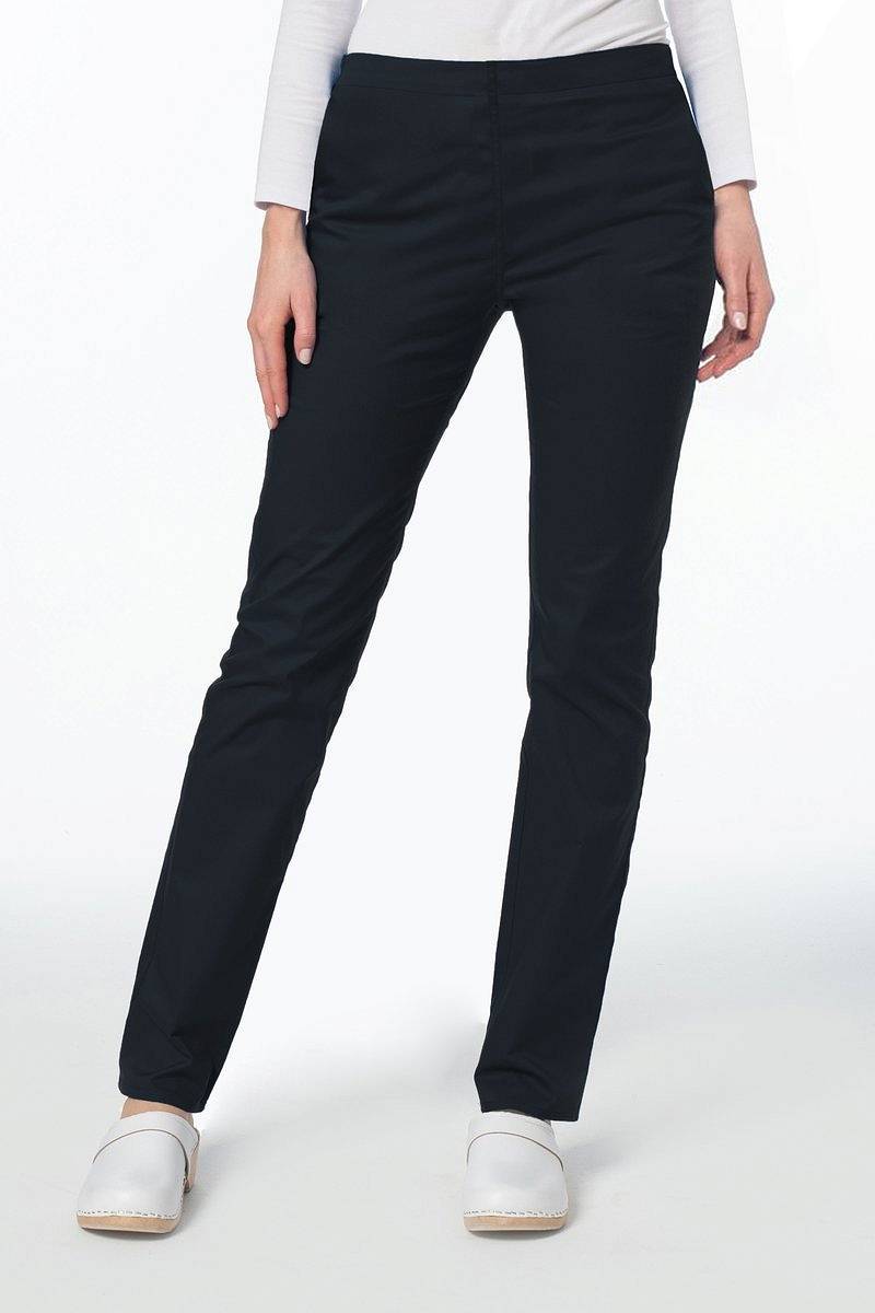 Spodnie medyczne damskie "rurki" Soft Stretch (czarne) SE2-C2