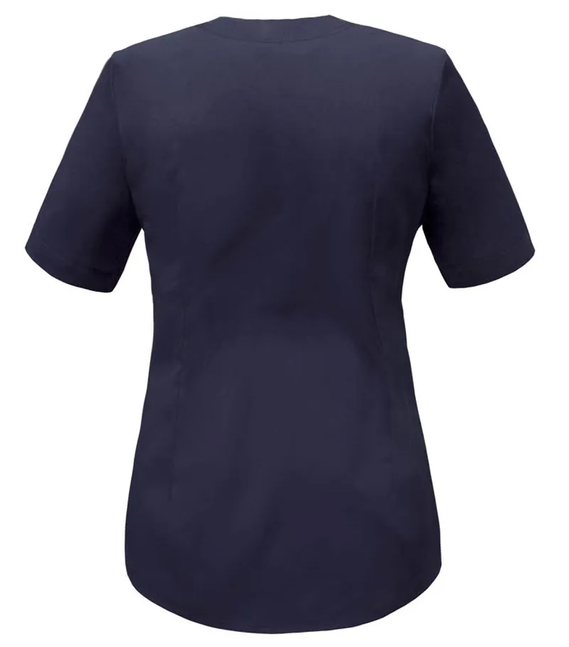 Bluza medyczna granatowa, z dekoltem w kształcie V (damska, BC3-G) - 4