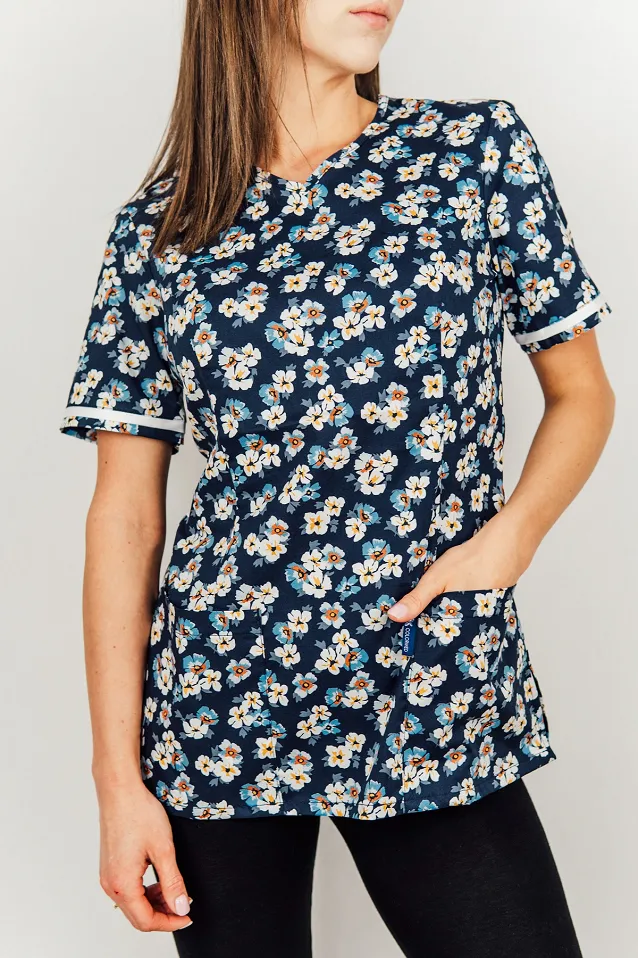 Bluza medyczna damska - bawełna + stretch BN2 (trzy kolory) - 7
