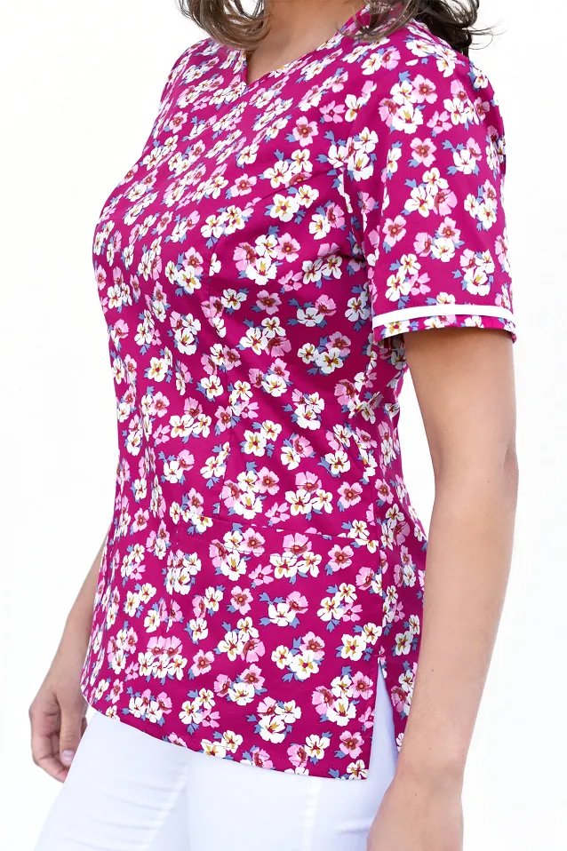 Bluza medyczna damska - bawełna + stretch BN2 (trzy kolory) - 3