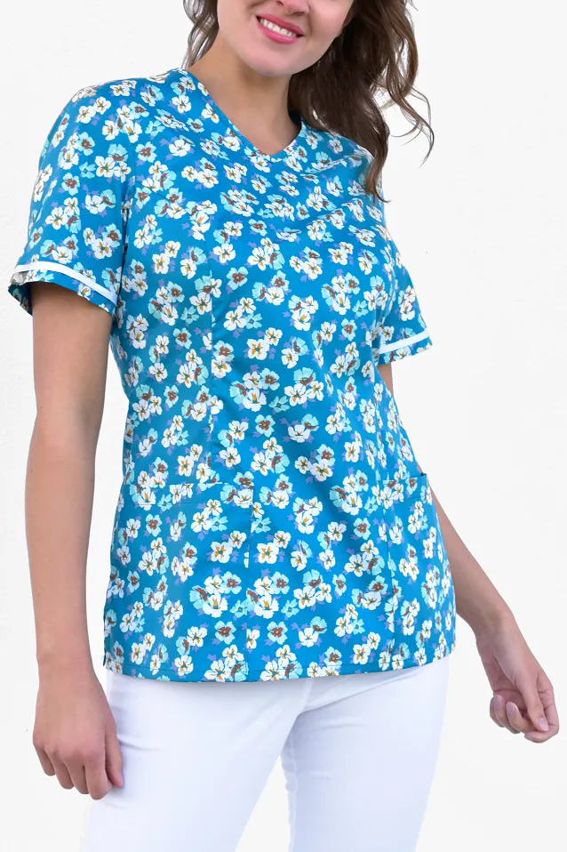 Bluza medyczna damska - bawełna + stretch BN2 (trzy kolory) - 4