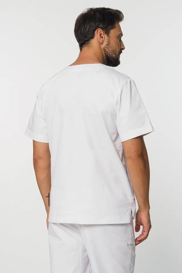 Bluza medyczna męska (kolor biały, MB2-B) - 3