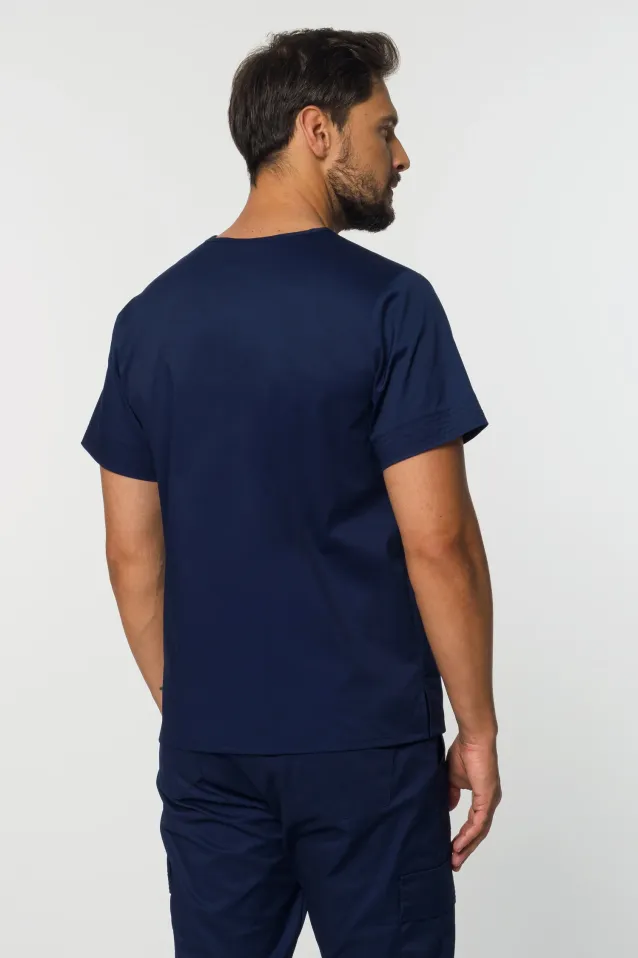 Rozpinana bluza medyczna męska STRETCH (MZE6) 4 kolory - 3