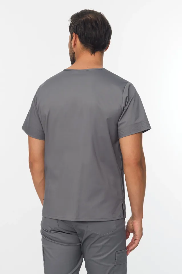 Rozpinana bluza medyczna męska STRETCH (MZE6) 4 kolory - 9