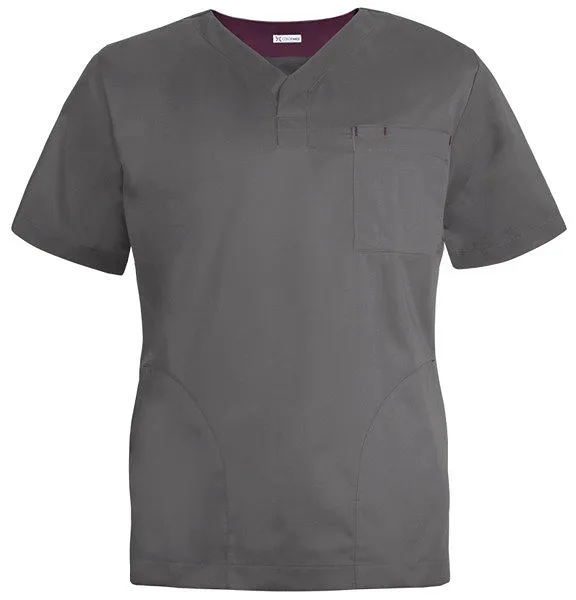 Bluza medyczna męska (kolor szary, MB2-S) - 3