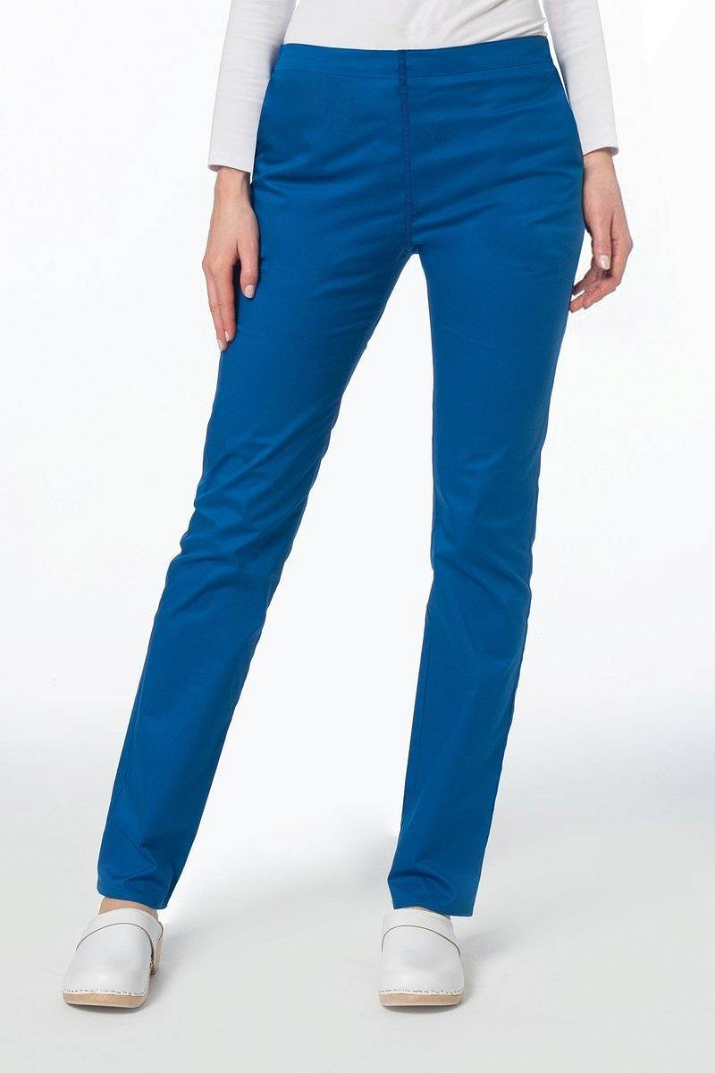 Spodnie medyczne damskie "rurki" Soft Stretch (niebieski szafir) SE2-N2