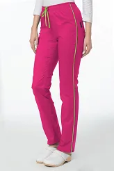 Spodnie medyczne z lampasem Soft Stretch (fuksja+limonka) SE4-F/L