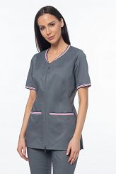 Żakiet medyczny damski Soft Stretch PREMIUM (szary) ZE5-S2