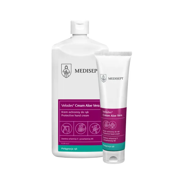 Nawilżający krem do rąk - Velodes Cream Aloe Vera - 3
