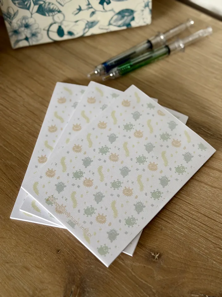 Notes A5, medyczna grafika, wirusy - 4