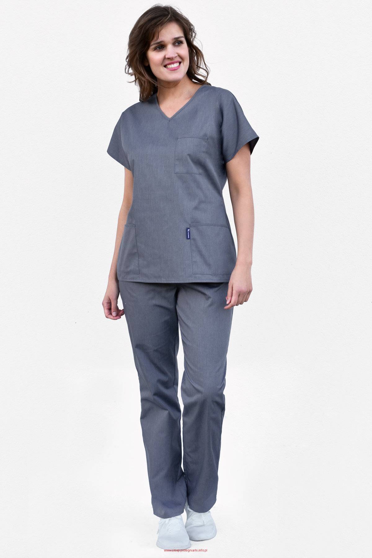 Scrubs / komplet medyczny - bluza typu kimono + spodnie z elastycznym pasem XC4