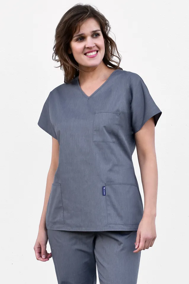 Bluza medyczna scrubs, z rękawem typu kimono BC4 (3 kolory) - 2