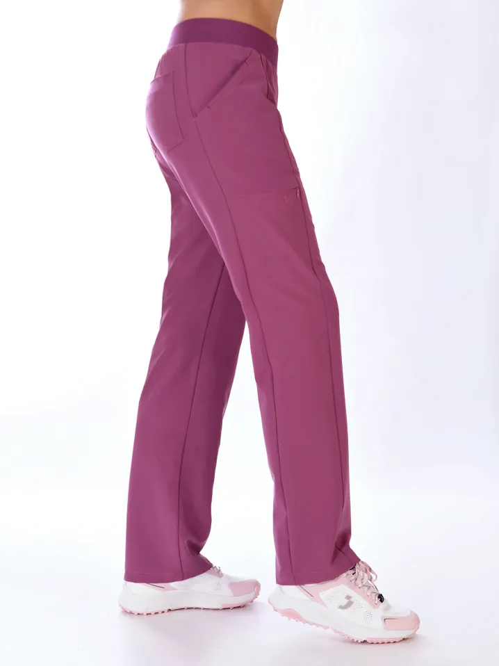 Scrubs medyczny: bluza z elastycznymi plecami + spodnie Pro-Flex, XF3-DR, Dusty Rose - 5