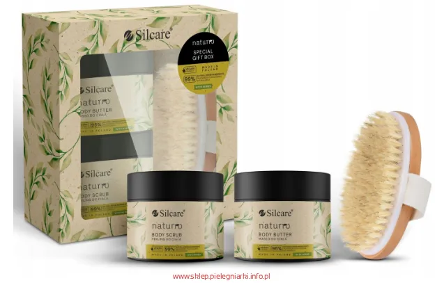 Silcare Naturro zestaw do pielęgnacji ciała ze szczotką