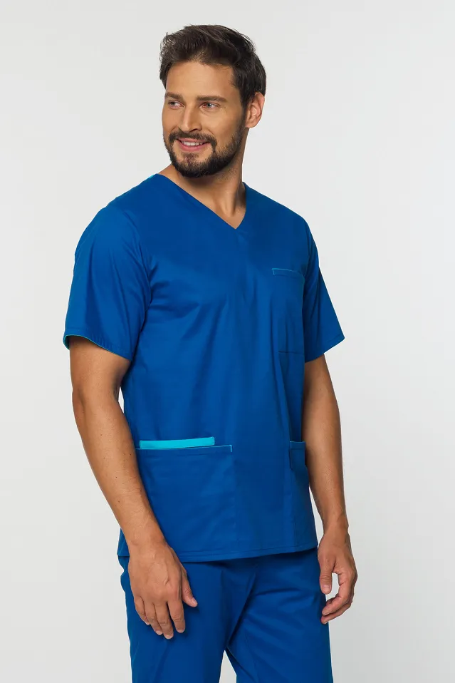 Komplet medyczny męski: bluza + spodnie Soft Stretch Premium (MXE4) różne kolory - 17