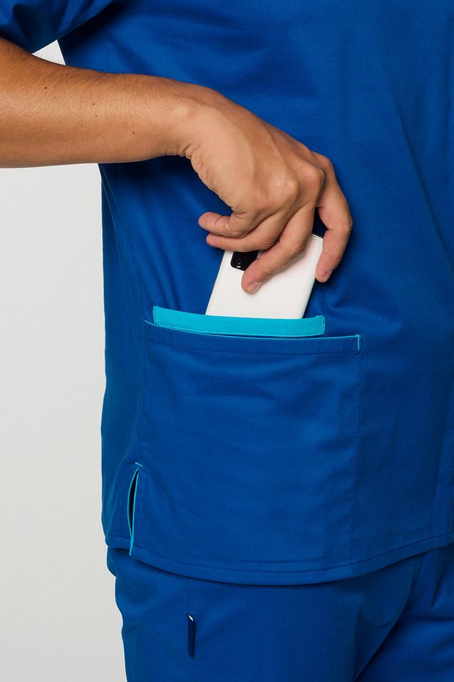 Komplet medyczny męski: bluza + spodnie Soft Stretch Premium (MXE4) różne kolory - 18