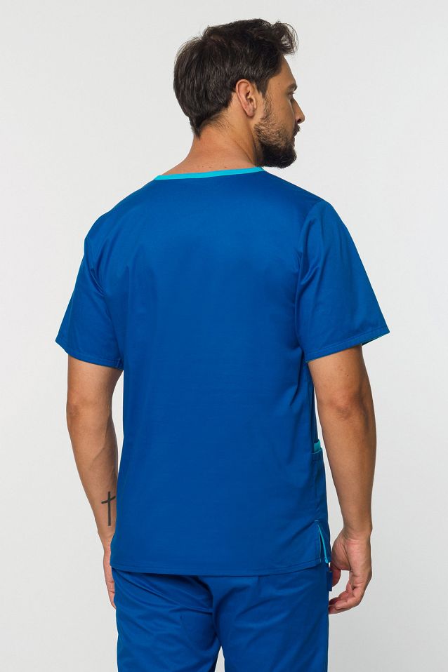 Komplet medyczny męski: bluza + spodnie Soft Stretch Premium (MXE4) różne kolory - 19