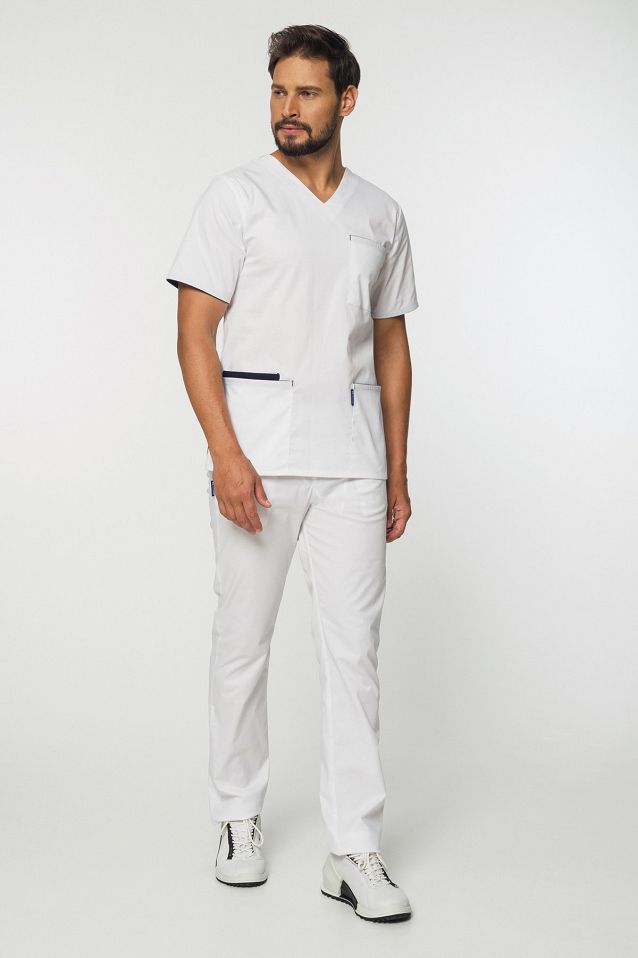 Komplet medyczny męski: bluza + spodnie Soft Stretch Premium (MXE4) różne kolory - 7
