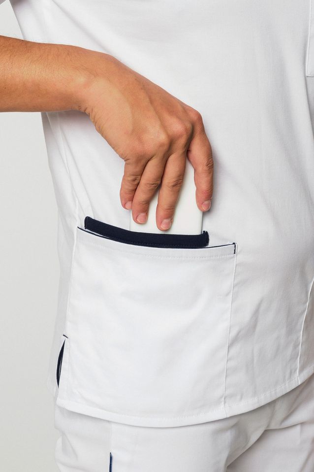 Komplet medyczny męski: bluza + spodnie Soft Stretch Premium (MXE4) różne kolory - 8
