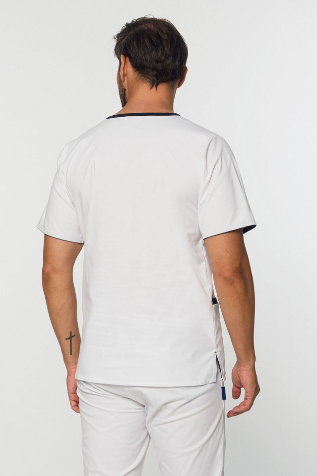 Komplet medyczny męski: bluza + spodnie Soft Stretch Premium (MXE4) różne kolory - 9