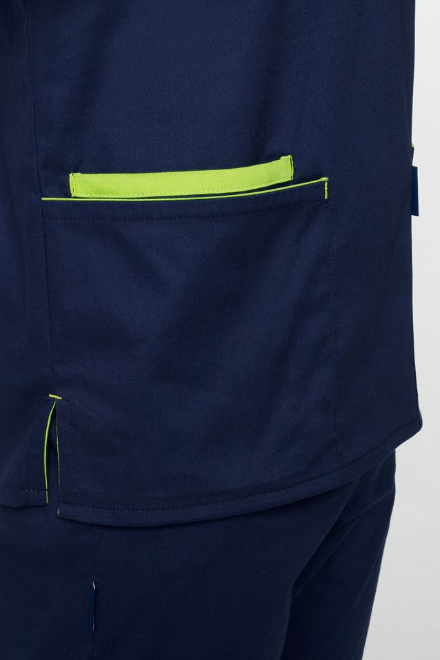 Komplet medyczny męski: bluza + spodnie Soft Stretch Premium (MXE4) różne kolory - 16