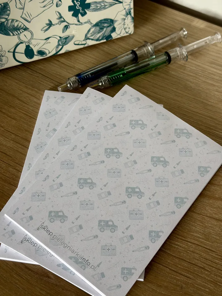 Notes A6, medyczna grafika, karetka - 3