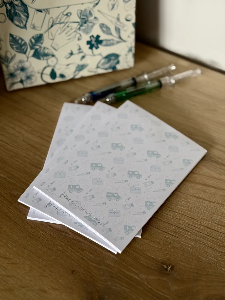 Notes A6, medyczna grafika, karetka - 2
