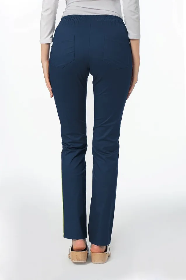 Komplet medyczny damski Soft Stretch (granat + limonka) XE4-G2 - 6