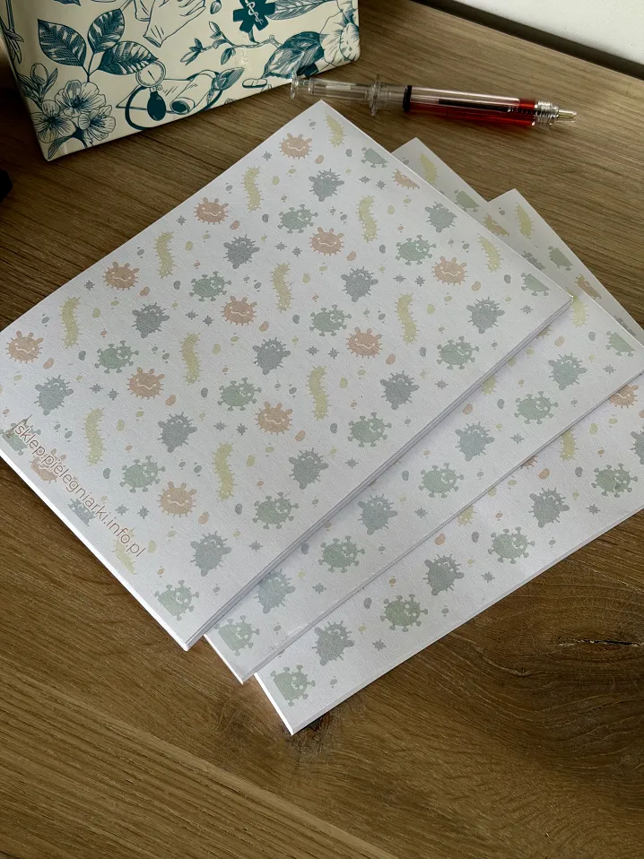 Notes A6, medyczna grafika, wiruski - 3