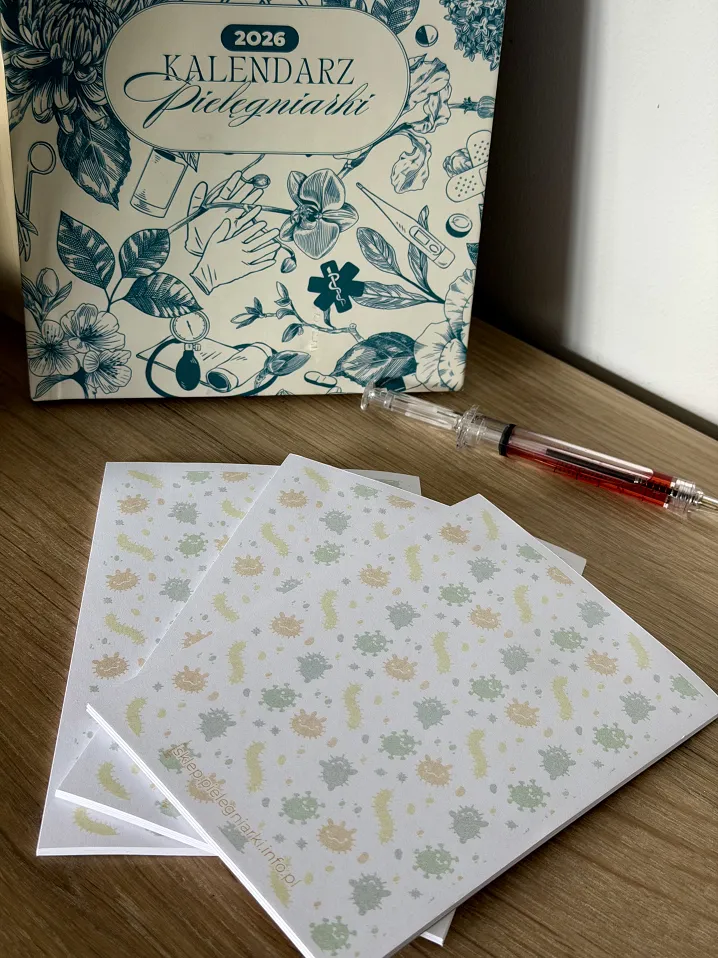 Notes A6, medyczna grafika, wiruski - 4