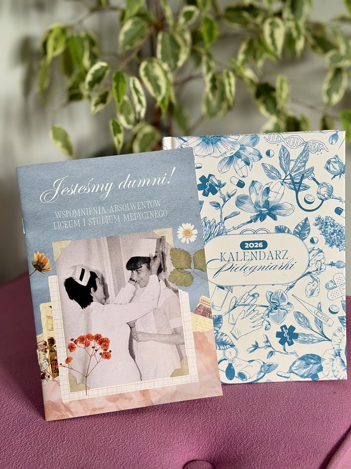 Zestaw kalendarz pielęgniarki na 2026 r. oraz książka 